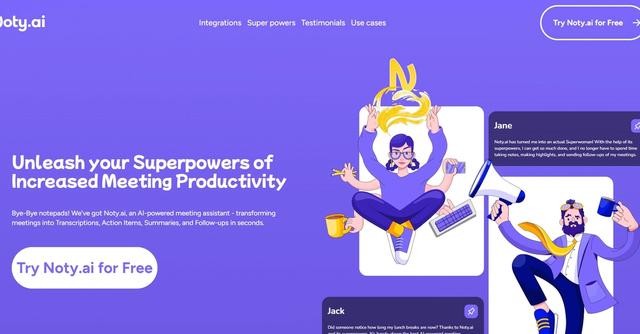 Noty.ai - Transforming Google Meet into actions, tasks & follow-ups