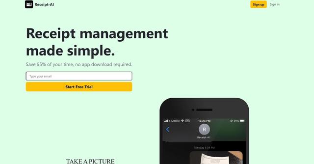 Receipt AI - Receipt-AI is an AI-powered tool for managing receipts with text messages.