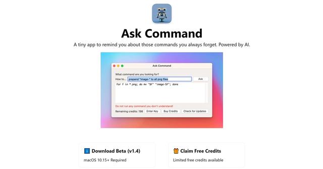 Ask Command - Ask Command is an AI-powered developer assistant that helps users find the right command for their specific needs.