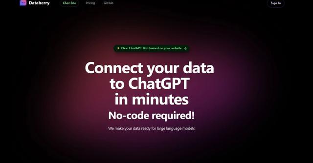 ChatSite By Databerry - Connect your data to ChatGPT in seconds. There is no need for coding!