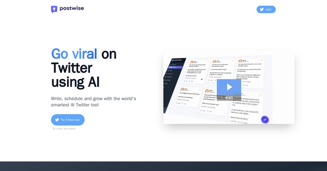 Postwise - Go viral on Twitter using AI