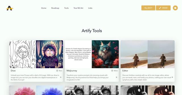Artify Labs - Turn images into AI-generated NFTs and Monetize your Creations