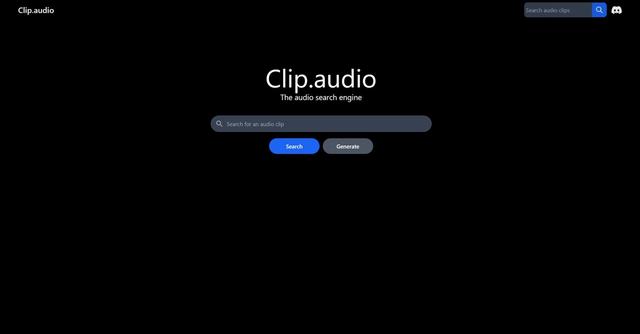 Clip.audio - Clip.audio is an AI-powered audio search engine that allows users to discover, generate, and remix audio using natural language queries and prompts.