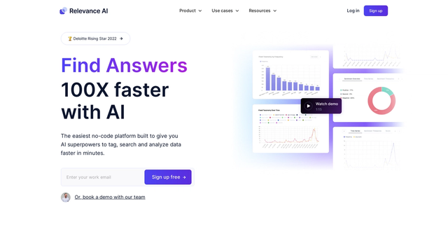 Relevance AI - The easiest no-code platform built to give you AI superpowers to tag