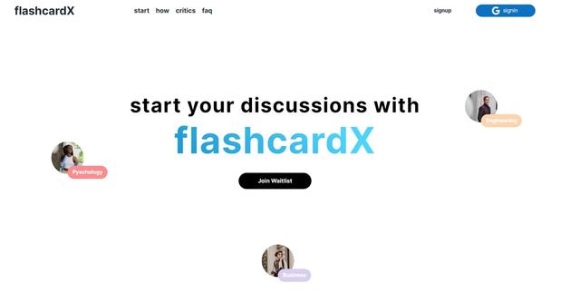 FlashcardX - AI learning tool that creates a flashcard deck from any given text