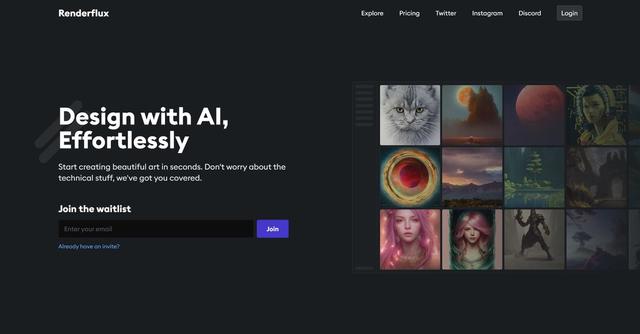 Renderflux - Renderflux is an AI-powered platform that empowers users to effortlessly create stunning artwork.