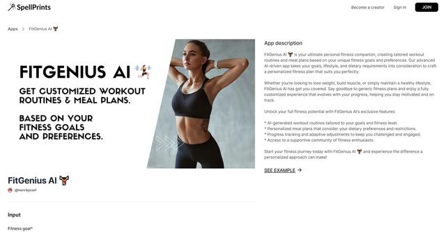 FitGenius AI - Get Personalised Workouts and Meals with FitGenius AI