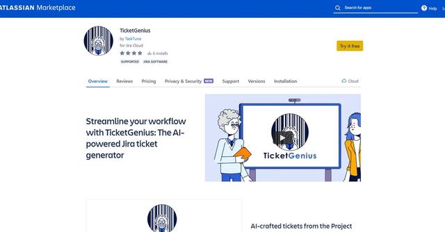 TicketGenius - Simplified Jira ticket creation solution.