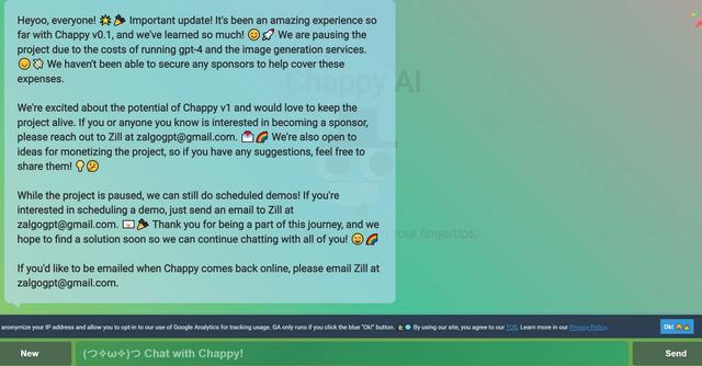 Chappy AI - Engaging chatbot with fun facts and conversations.