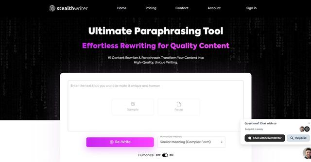 Stealth Writer - Content created, undetectable by detection systems.