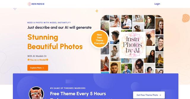 InstaPhotoAI - Generate Great Photos with AI Avatars On New Theme Everyday
