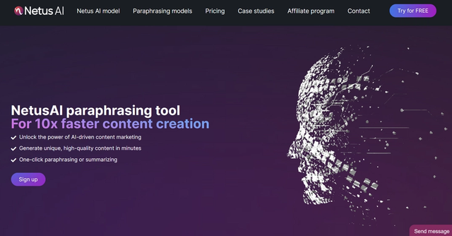 Netus AI - A powerful AI-driven Paraphraser, Summarizer and AI Detector