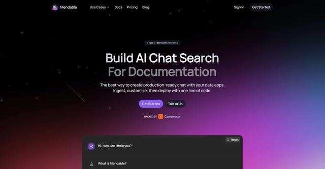 Mendable - Mendable is an AI-powered search engine developed by SideGuide, designed to provide automated answers to developers' questions.