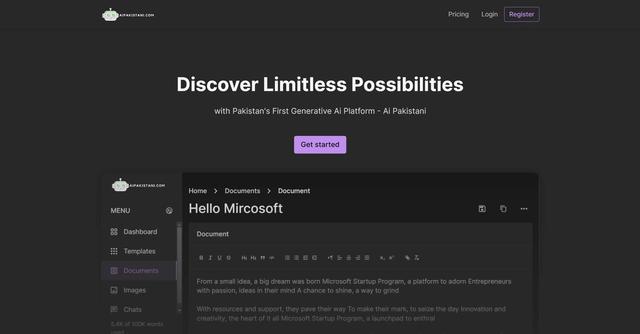 Ai Pakistani - Customizable templates for content creation.