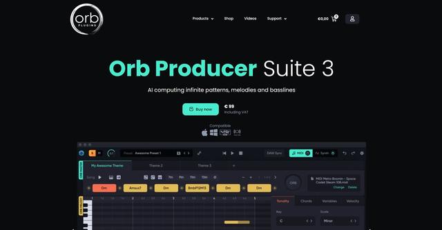 Orb Producer - Orb Producer is a plugin suite designed to assist music producers in creating professional-quality musical patterns and loops.