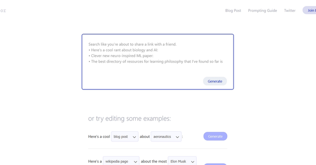 Metaphor Systems - Search the internet with large language models using Metaphor