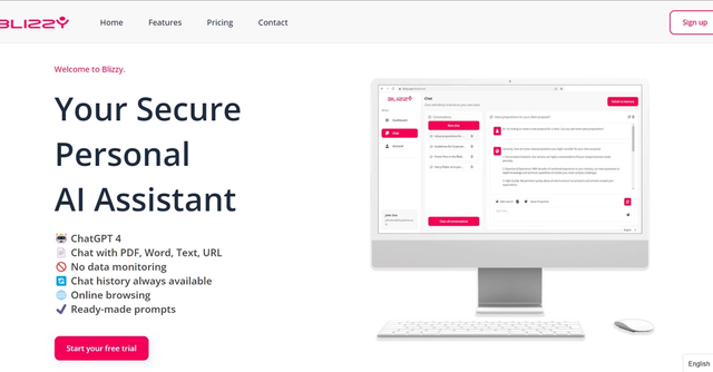 Blizzy AI - Blizzy AI is an assistant that enhances marketing and sales strategies with features to boost productivity, creativity, and audience connection