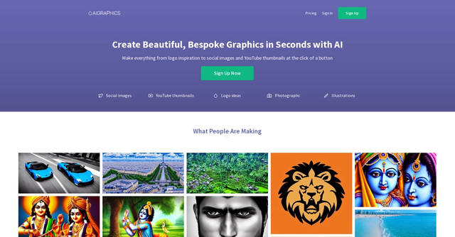AIGraphics - Create stunning visuals quickly with AI-powered tools.