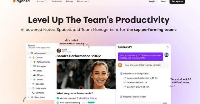 Ayanza - AI powered Notes, Spaces, and Team Management for the top performing teams.