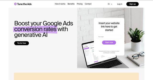TuneTheAds - TuneTheAds is an AI-powered tool that helps advertisers, agencies, and freelancers optimize their Google Ads campaigns.
