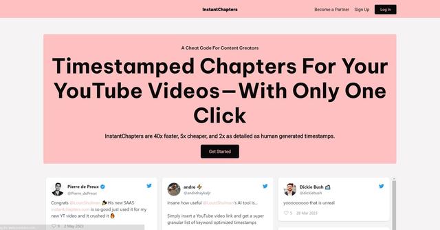 Instant Chapters - Organized YouTube video content.