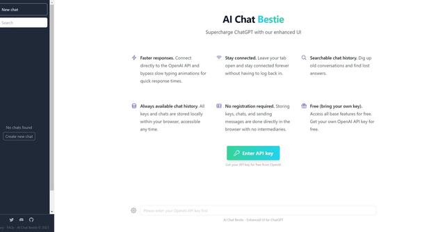 AI Chat Bestie - Enhanced chatbot communication via searchable history.