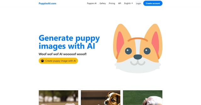 PuppiesAI - Generate puppy images with AI
