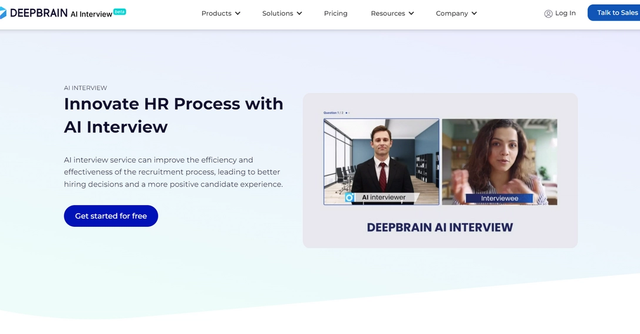 Deepbrain AI - Innovate HR Process with AI Interview