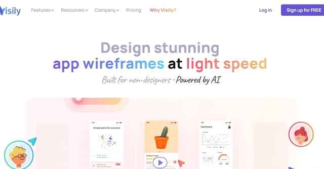 Visily AI - Design stunning app wireframes at light speed