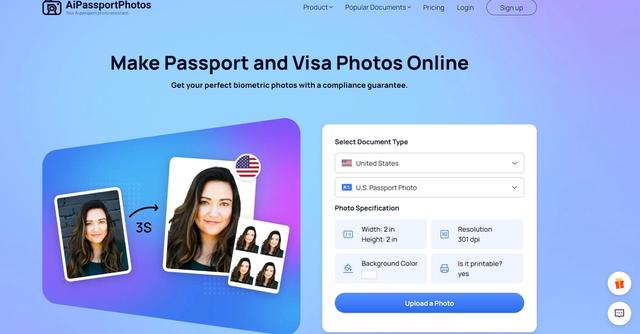 AiPassportPhotos - Create compliant passport, visa, and ID photos online with AiPassportPhotos