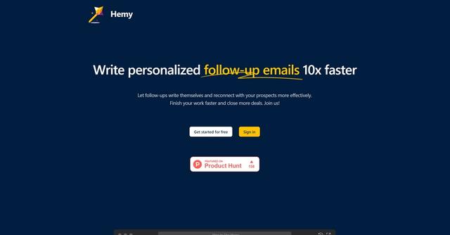 Hemy - Write personalized follow-up emails 10x faster
