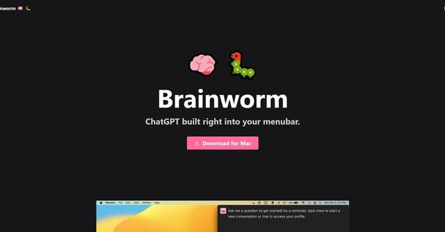 Brainworm - Improved Mac communication via streamlined chatbot.