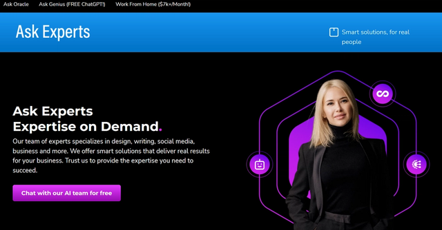 Ask Experts AI - Ask any question you have to a team of AI Experts!