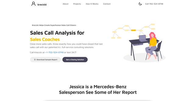 Krecicki - Optimized sales call analysis to improve performance.