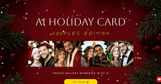 AI Holiday Cards - AI Holiday Cards is an AI engine platform designed to create photorealistic holiday cards for couples.