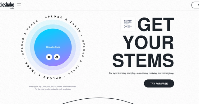 Audioshake - Get your tracks split into stems