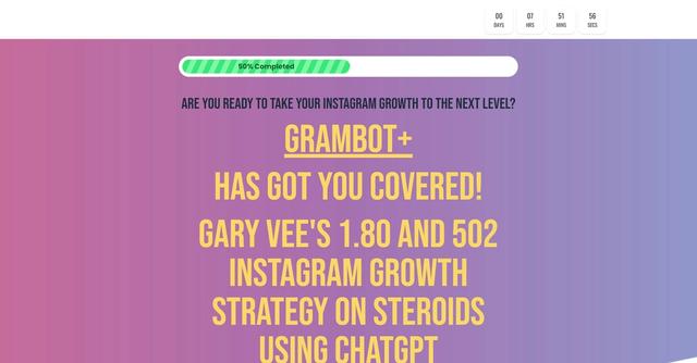 GramBotPlus - Automated Instagram growth and engagement analysis.