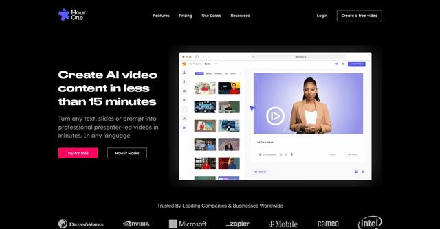 Hourone - Create human-led AI video content in less than 15 minutes