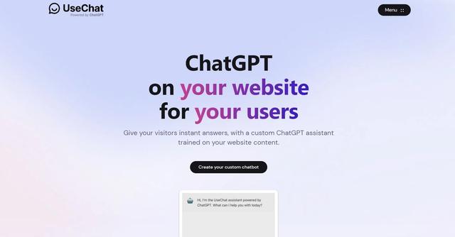 UseChat - ChatGPT on your website for your users