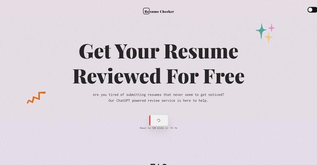 AI Resume Checker - Resume analysis with personalized tips.