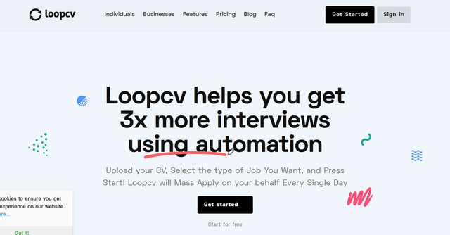 Loopcv - automates the job search & application process