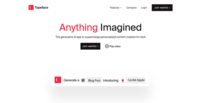 Typeface - A tool to generate personalized content.