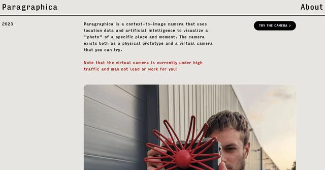 Paragraphica - Capture context-rich photos with Paragraphica, an AI-powered camera