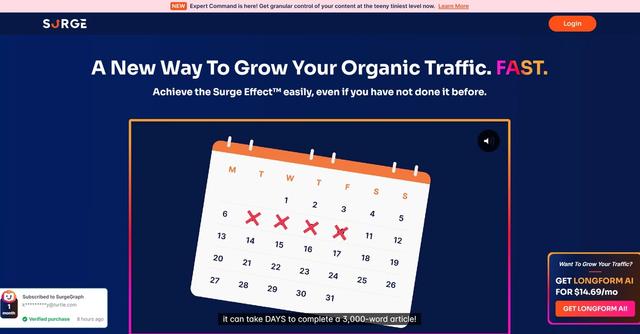 SurgeGraph - Generating SEO-optimized, long-form content.