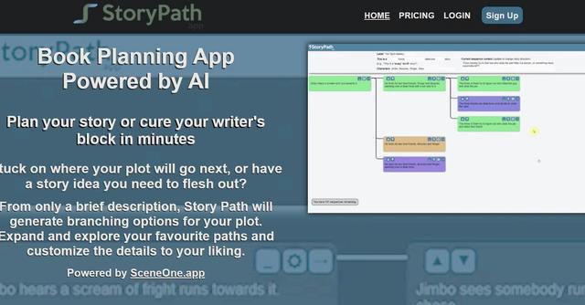 Story Path - AI-powered app helps plan stories & cure writer's block quickly.