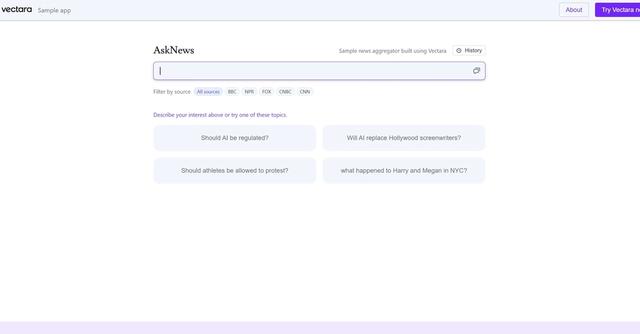 Vectara - AI tool designed for conversational search