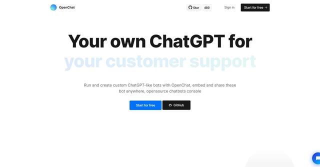 OpenChat - Run and create custom ChatGPT-like bots with OpenChat