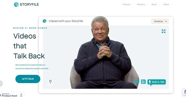 StoryFile - StoryFile is a video platform that allows businesses and educators to create and train conversational AI interactions