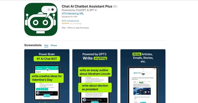 Chat AI - Intuitive chatbot assistant for iOS devices streamlining daily tasks.