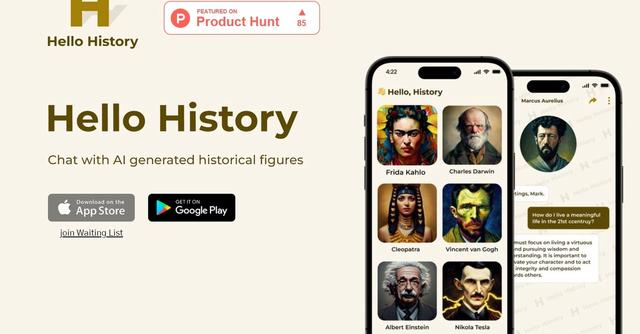 Hello History - Have unique conversations with historical figures